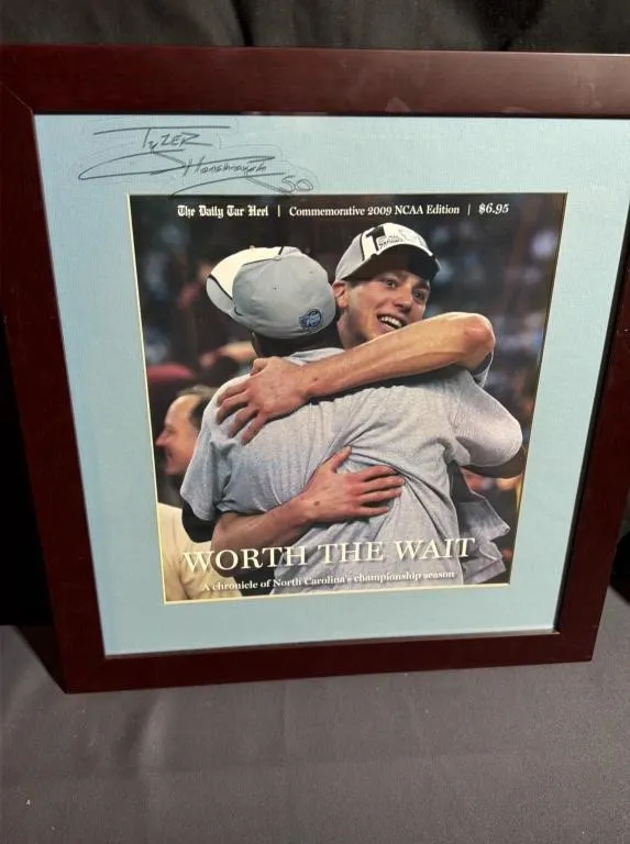 Tyler Hansbrough Signed 2009 NCAA Print