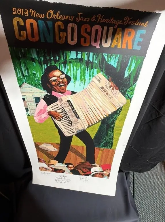 2013 New Orleans Jazz Festival Congo Square Poster