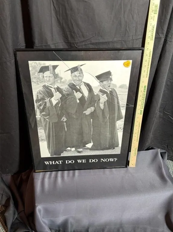 The Three Stooges Framed Graduation Print