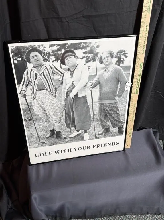 The Three Stooges Golf With Your Friends Print