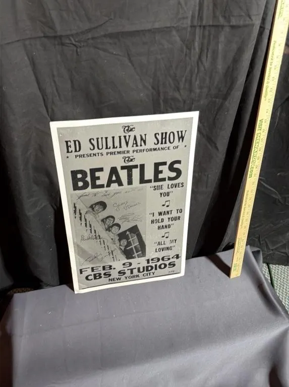 Beatles Ed Sullivan Show 1964 Commemorative Print