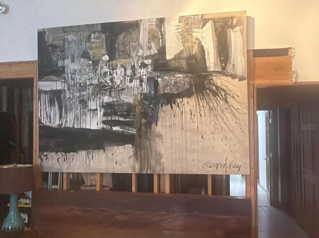 Large Abstract Expressionist Painting by Beardsley