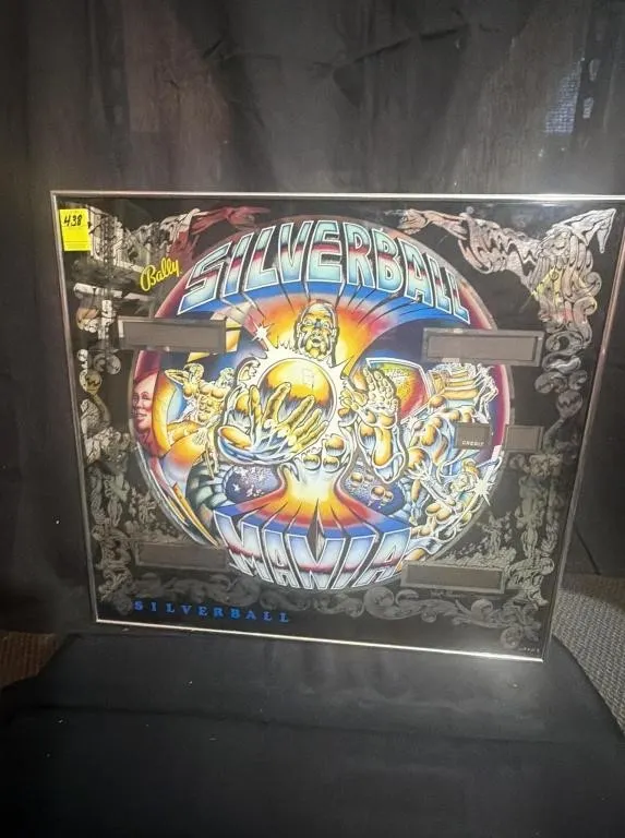 Bally Silverball Mania Pinball Backglass