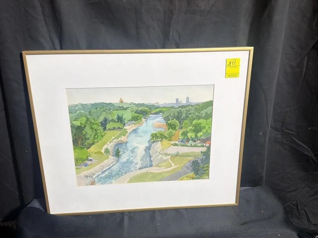 Framed Watercolor Landscape Print