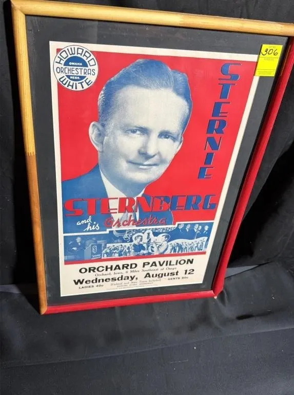 Vintage Sternie Sternberg Orchestra Concert Poster