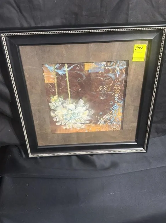 Framed Floral Decorative Wall Art 2pc
