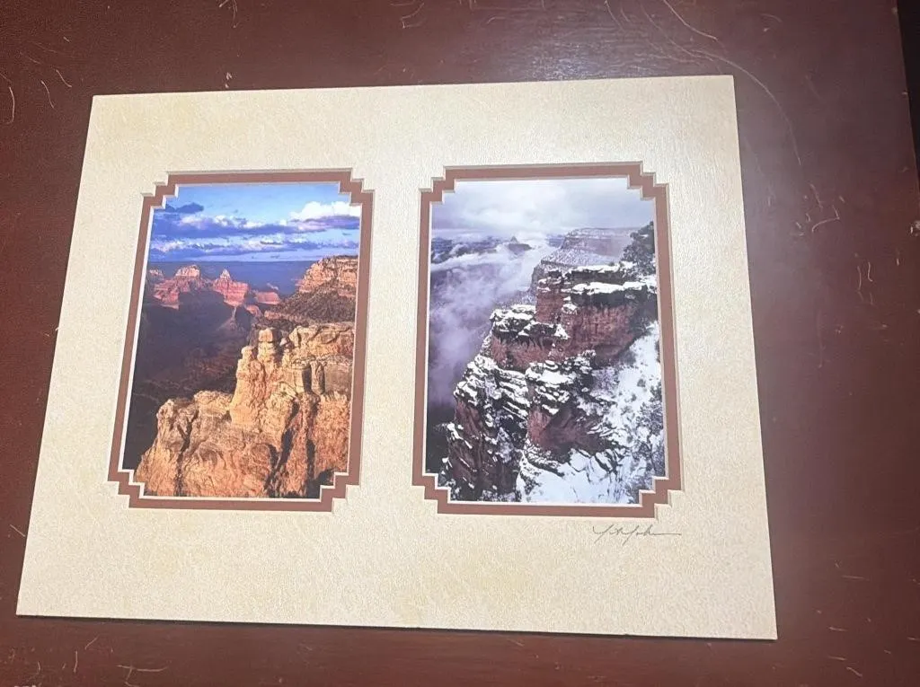 Grand Canyon Dual Photo Matted Print