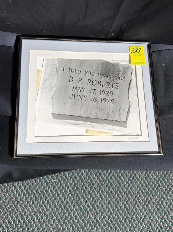 Framed Black and White Photographic Print