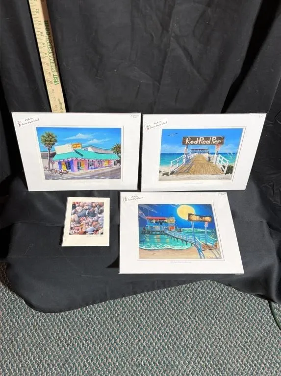 4 pieces Anna Maria Island Art Prints Collection