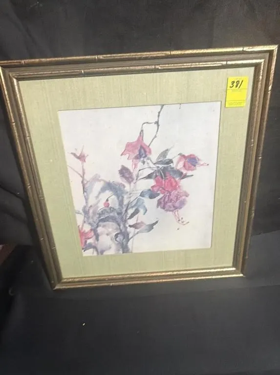 Framed Fuchsia Botanical Print