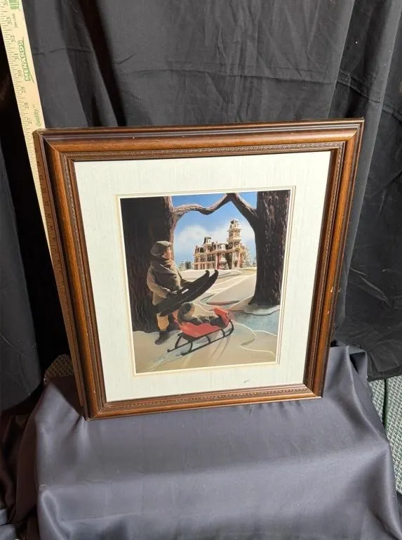 Winter Scene Framed Art Print