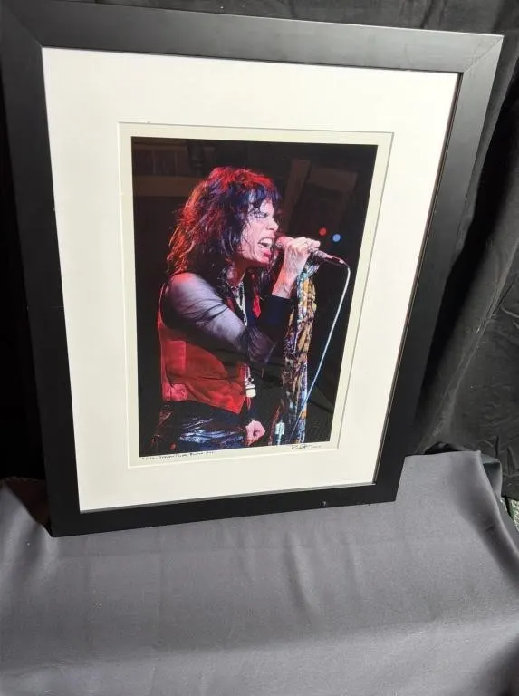 Framed Steven Tyler Limited Edition 2/150 Photo