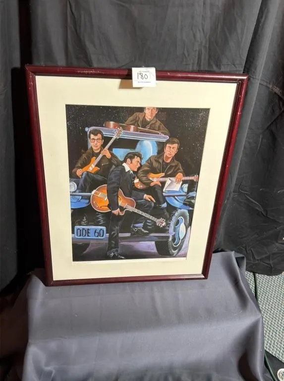 Framed Art Print: Rock 'n' Roll Legends R.BEASLEY