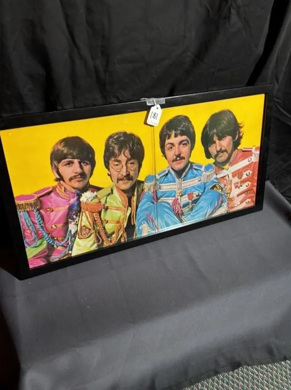 The Beatles Sgt. Pepper Vinyl & Framed Poster