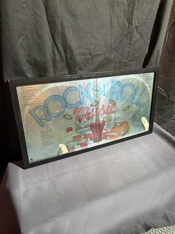 Framed Beatles Rock 'N' Roll Music Wall Art