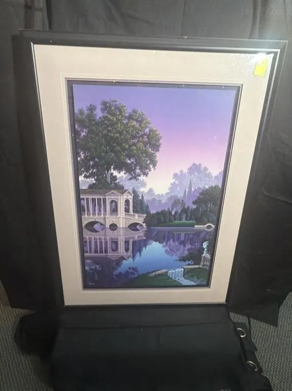 Framed Palladian Bridge Landscape Print