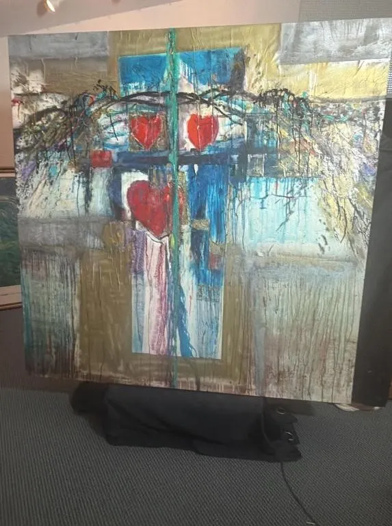 Large Abstract Canvas Painting