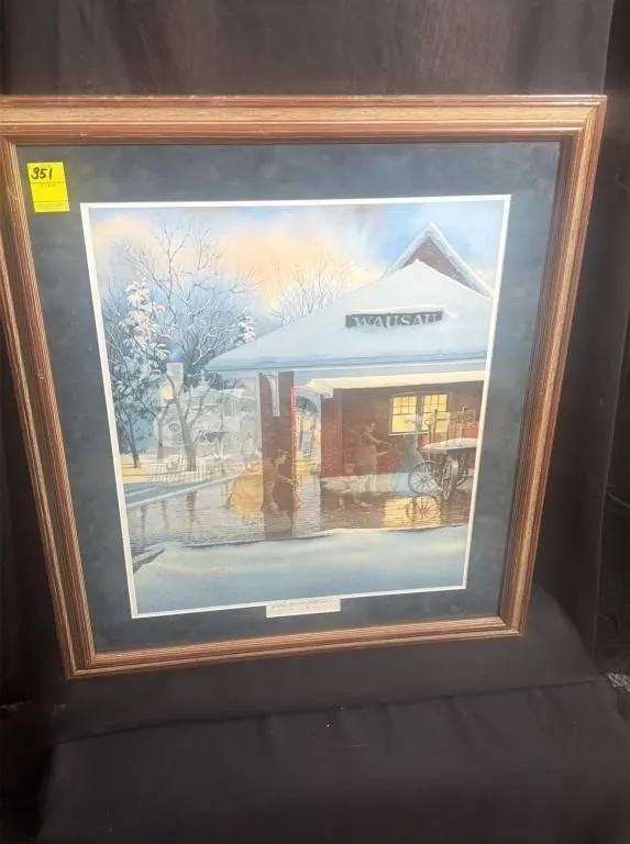 Charles L. Peterson, "Late Arrival" Framed Print