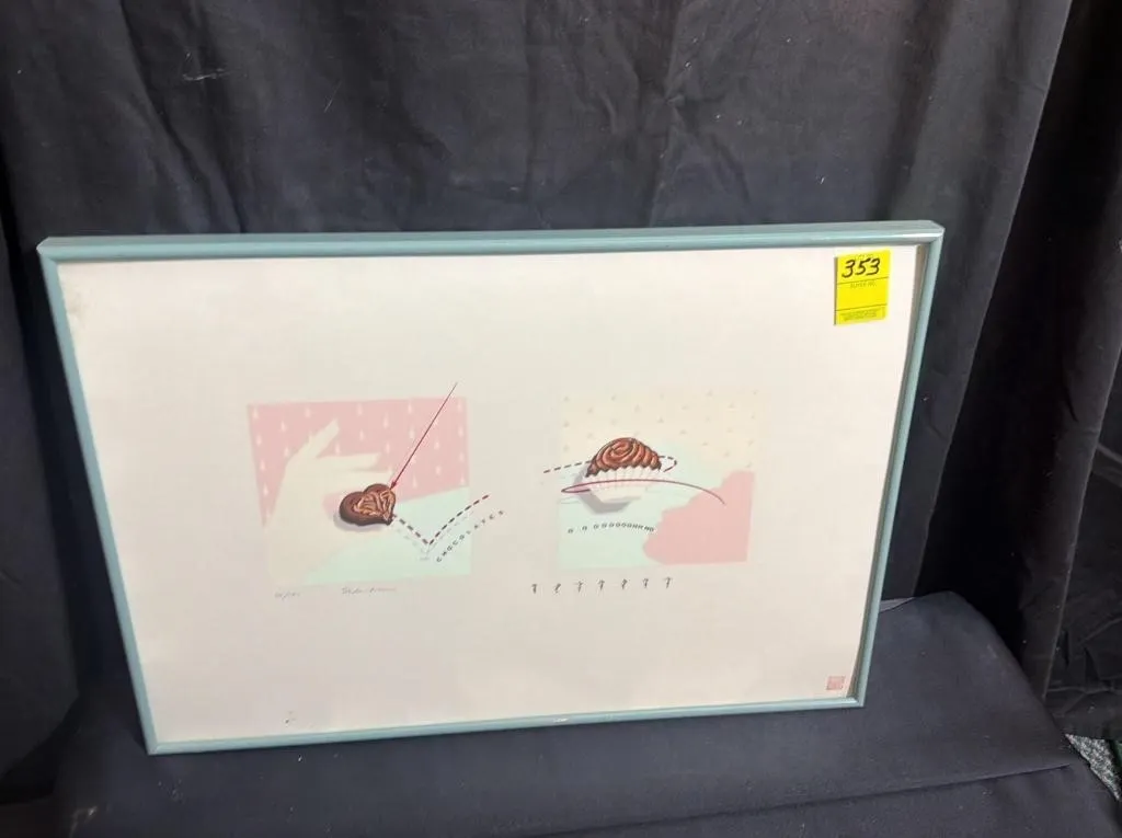 Framed Whimsical Chocolate Art Print