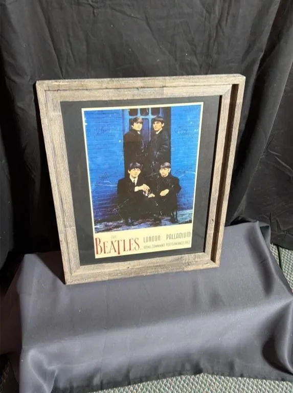 Framed Beatles London Palladium Performance Print