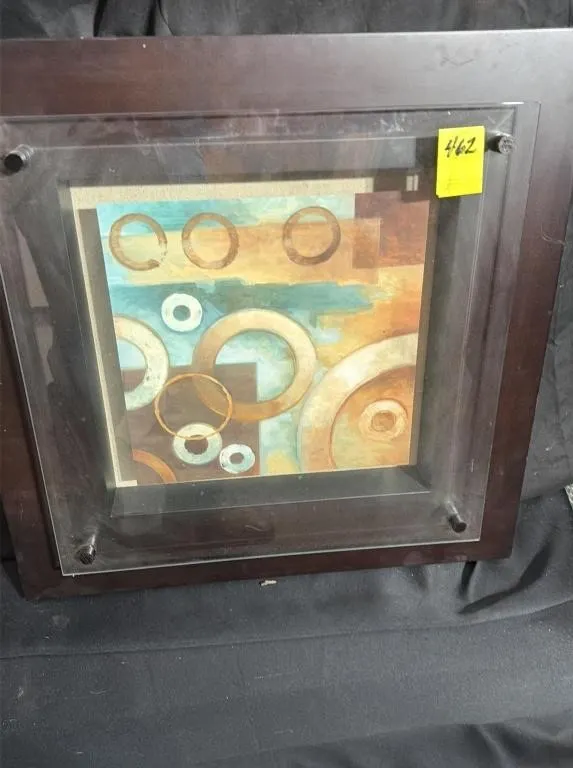 Abstract Geometric Framed Wall Art