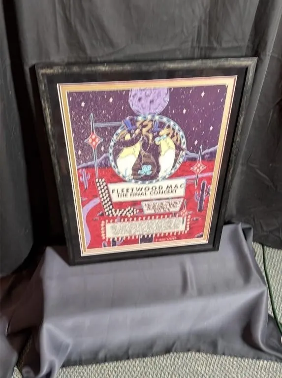 Framed Fleetwood Mac Final Concert Tour Poster