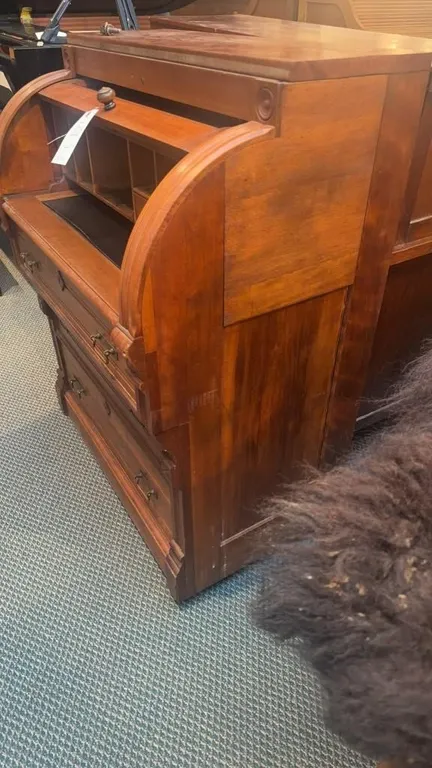 ANTIQUE CYLINDER DESK