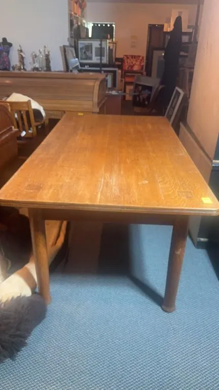 VINTAGE DINING TABLE w/ MORTISSE LEGS