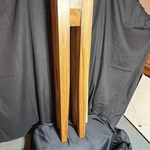 Tall Modernist Wood Pedestal Stand