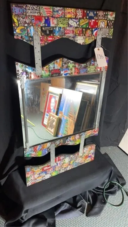 Mirror Featuring Multiple Beverages