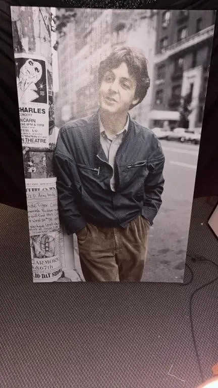 SIGNED PAUL McCARTNEY CANVAS