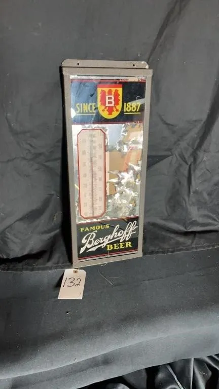 Glass Thermometer Collectable Sign