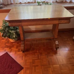 Antique American Arts & Crafts Quartersawn Oak Lib