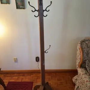 Antique Mission Arts and Crafts Oak Hall Tree Coat