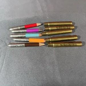 Bullet Casing Advertising Pencils White Star Oil C