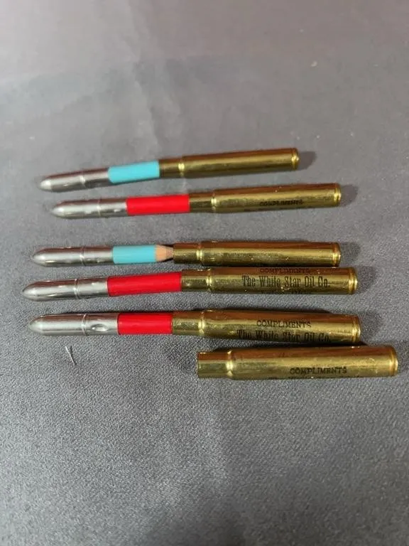 White Star Oil Co. Advertising Bullet Pencil Lot E
