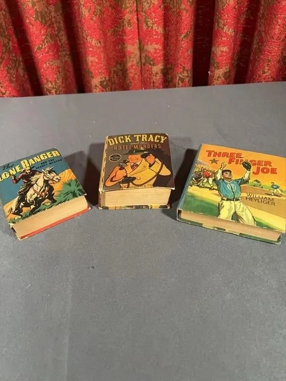 Big Little Books Lone Ranger Dick Tracy Three Fing