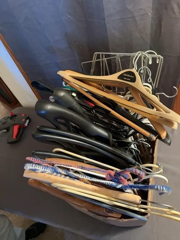Assorted Men's Suit and Coat Hangers Including Kno