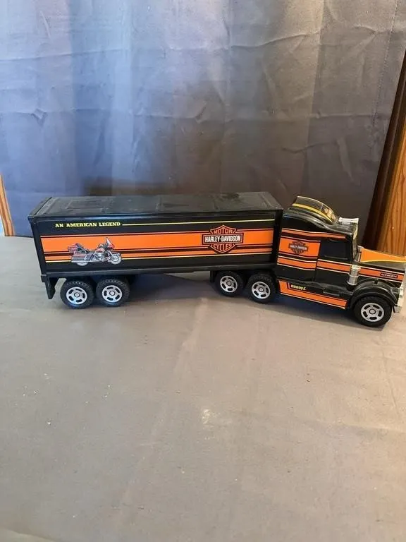 Buddy L Kenworth Harley-Davidson Semi Truck and Tr