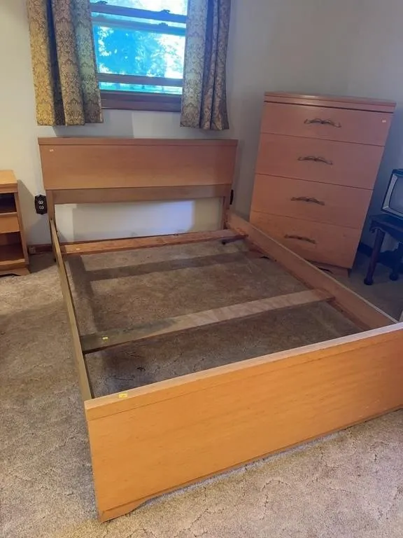 Mid Century Modern Blond Oak Bedroom Furniture Sui