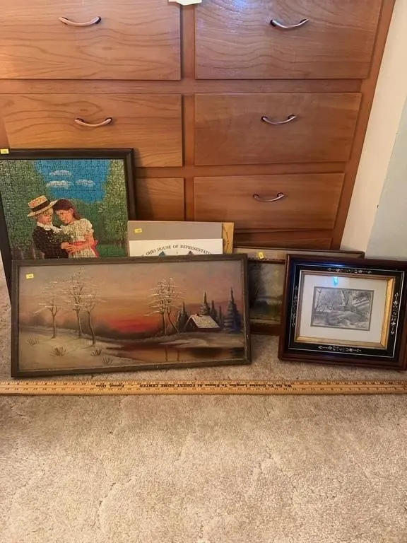 Framed Landscape Artworks Jigsaw Puzzle Advertisin