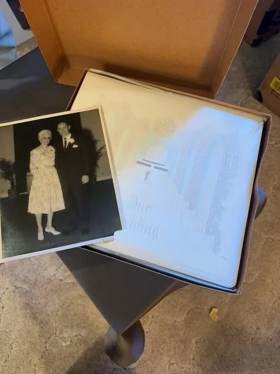 Mid-Century Camille Brooklyn NY Embossed Wedding P