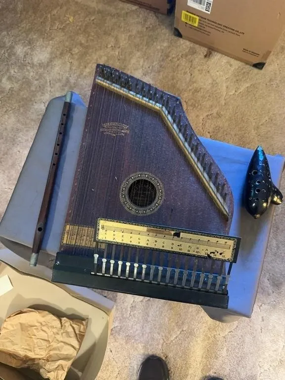 Antique Phonoharp Co Celestaphone Zither with Wood
