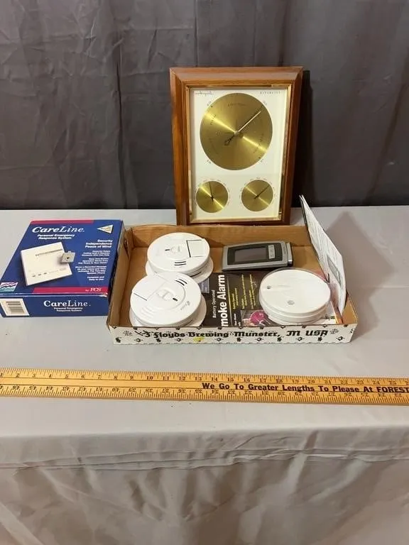 Airguide Barometer Weather Station With Smoke Dete