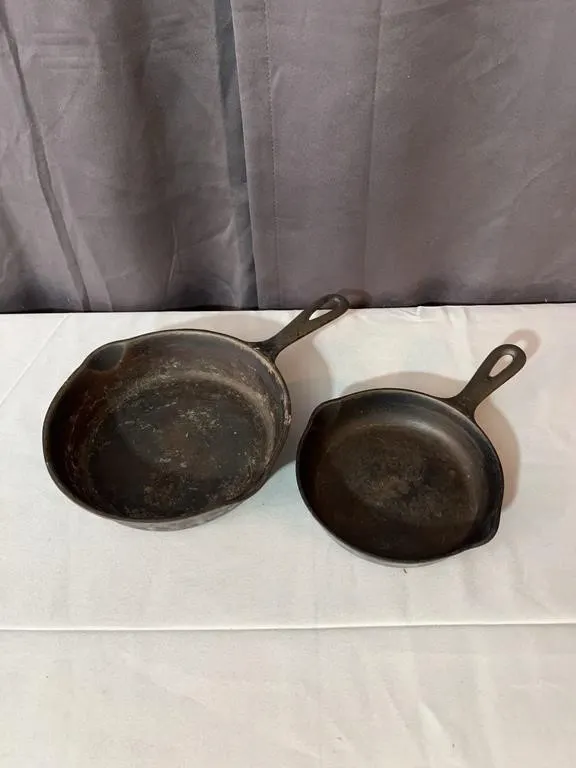 Wagner Ware Sidney Cast Iron Skillets Numbers 3 an