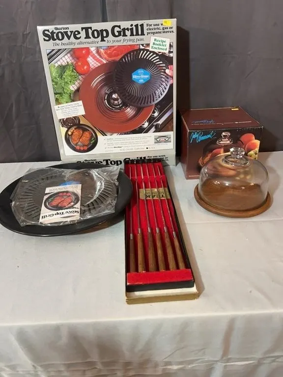 Burton Stove Top Grill Julie Pomerantz Teak Cheese