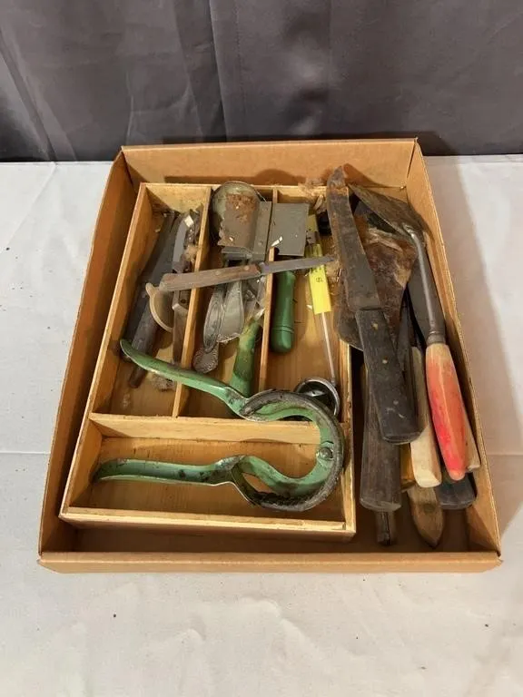 Antique Canning Jar Opener and Kitchen Utensils wi