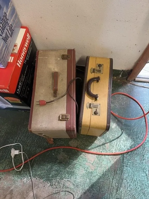 Symphonic Portable Phonograph Radio Combination an