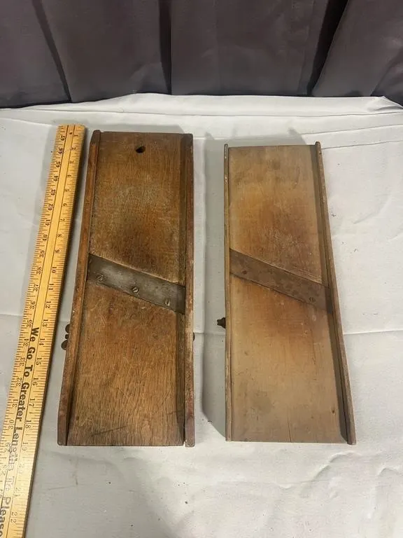 Antique Wooden Kraut Cutters Mandoline Slicers Pai