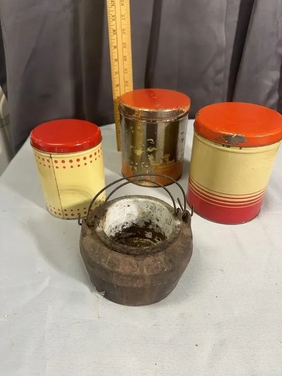 Vintage Kitchenalia Advertising Coffee Tins and Ca